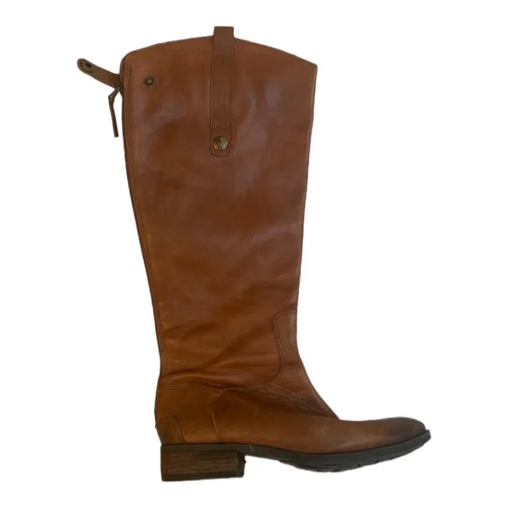 Sam Edelman Tall Riding Boots in Brown Leather